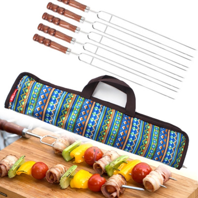 BBQ Roasting Forks 5 with Bag 5 pcs Set