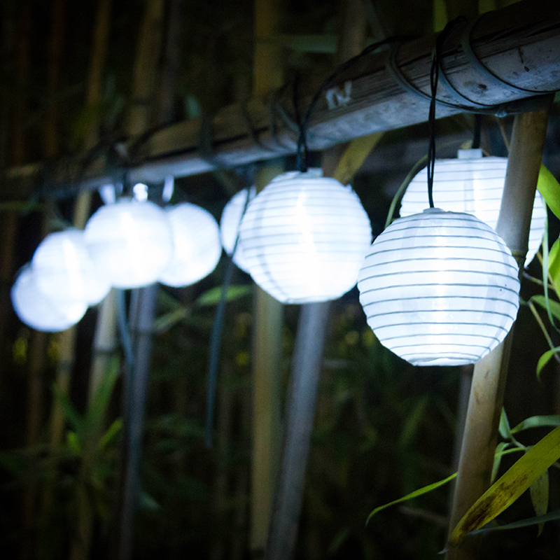 Round Lantern Solar Energy Outdoor Decorative Fairy Lights