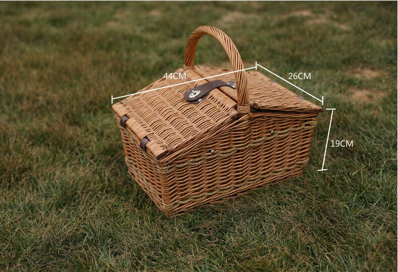 Vintage Family Storage Basket for Picnic