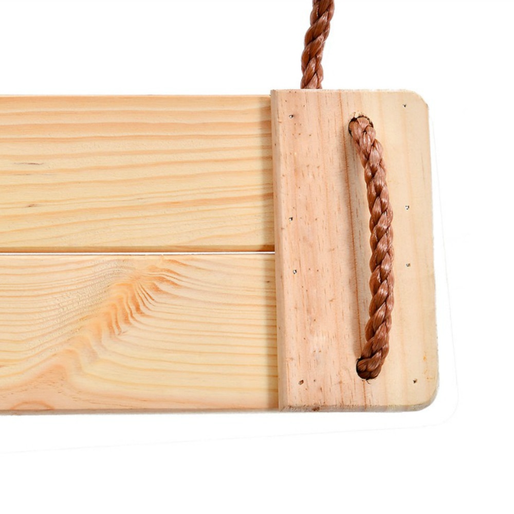 Outdoor Wooden Swing Set with Rope Outdoor Wooden Swing Set with Rope