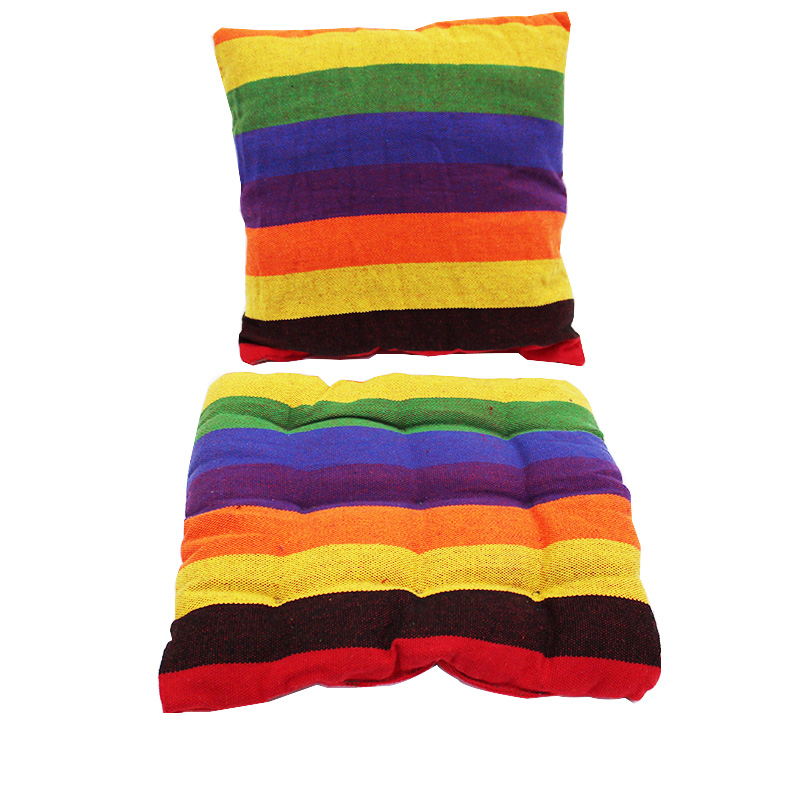 Multicolored Garden Swing with 2 Pillows Multicolored Garden Swing with 2 Pillows