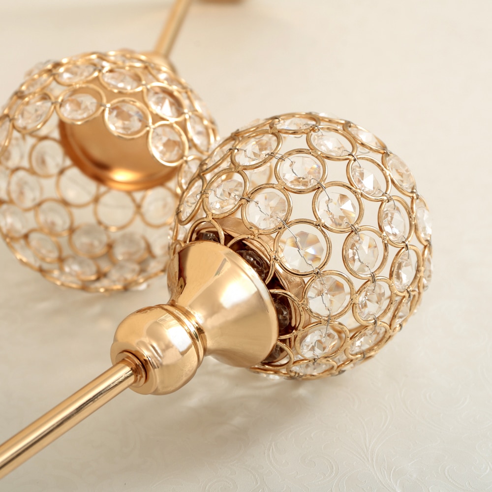 Crystal Tealight Candle Holder in Metal