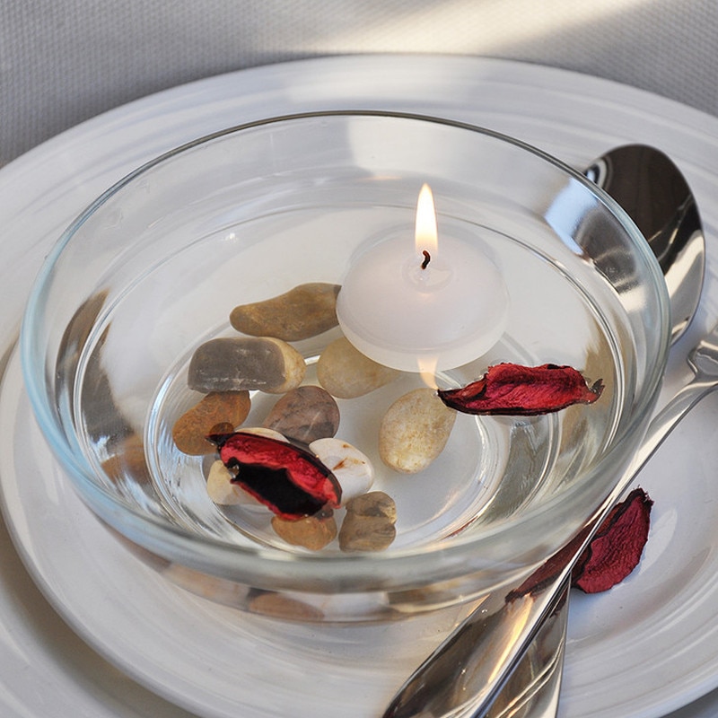 Ten Unscented Floating Candles for Wedding Ten Unscented Floating Candles for Wedding