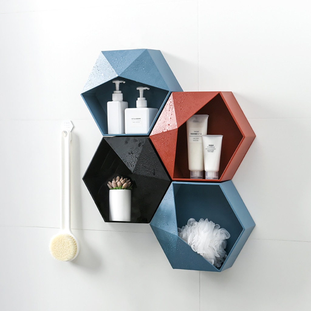 Wall Hanging Hexagon Shelf