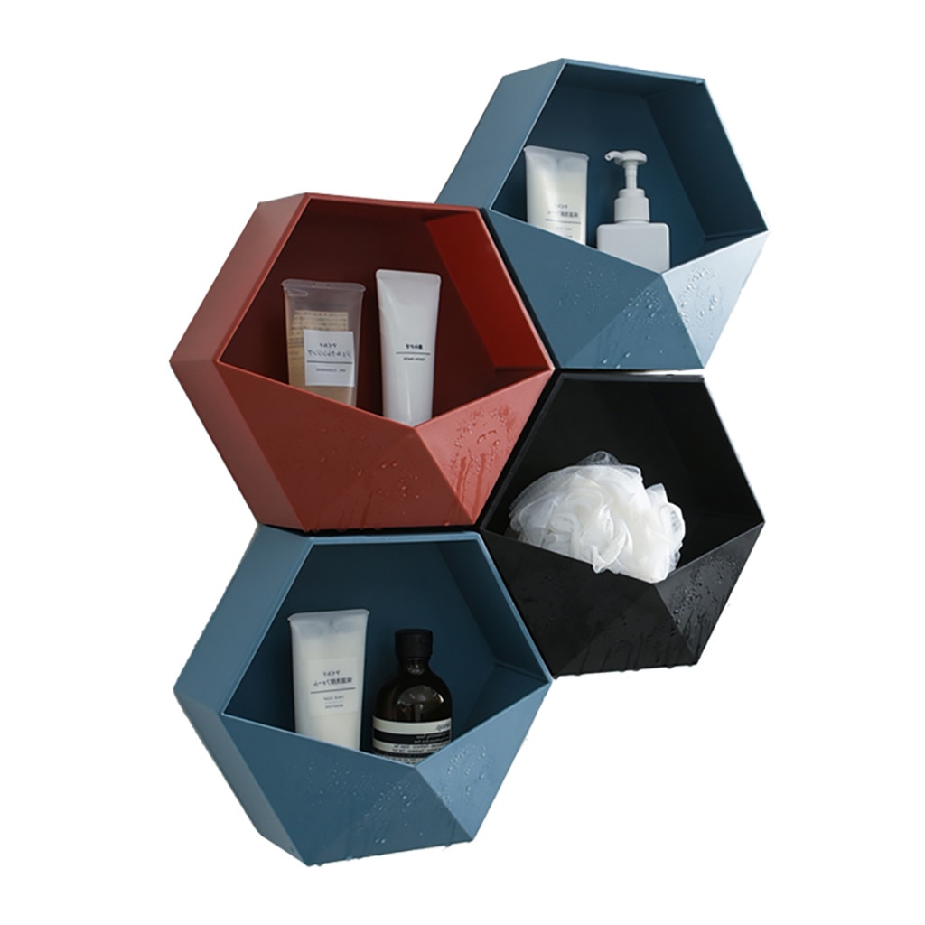 Wall Hanging Hexagon Shelf