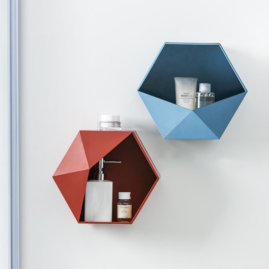 Wall Hanging Hexagon Shelf