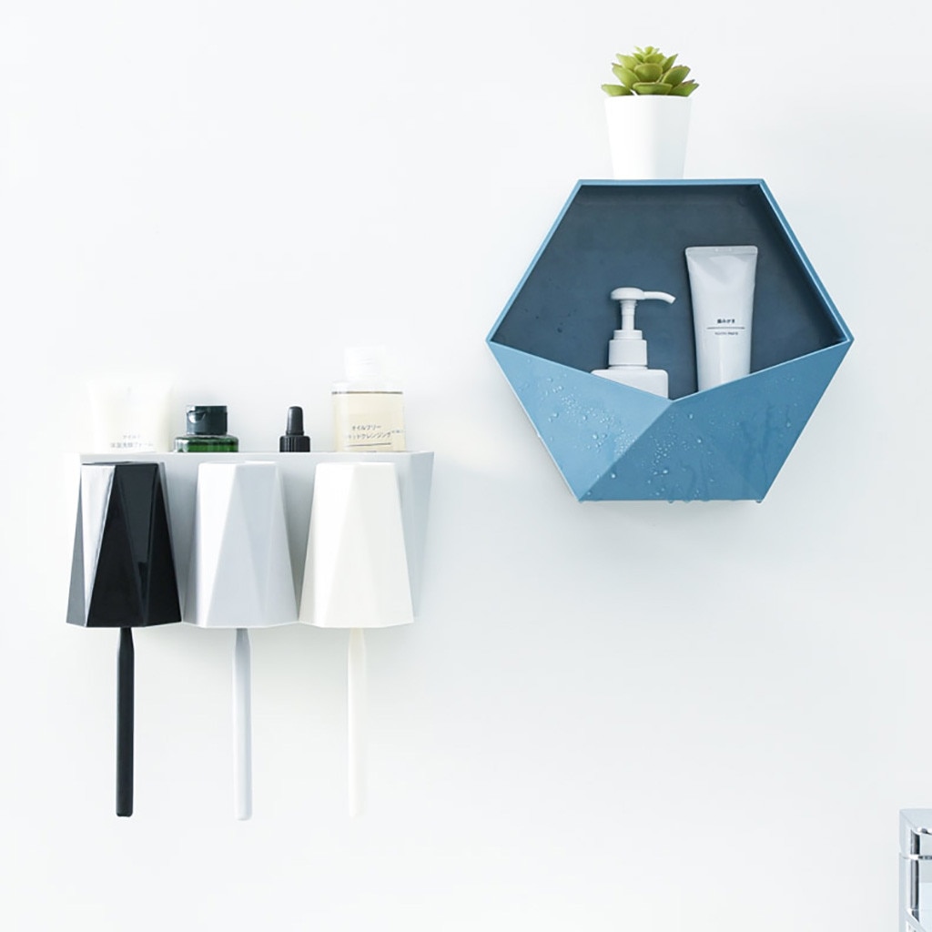 Wall Hanging Hexagon Shelf