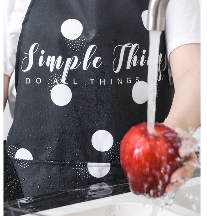 Black and White Print Apron