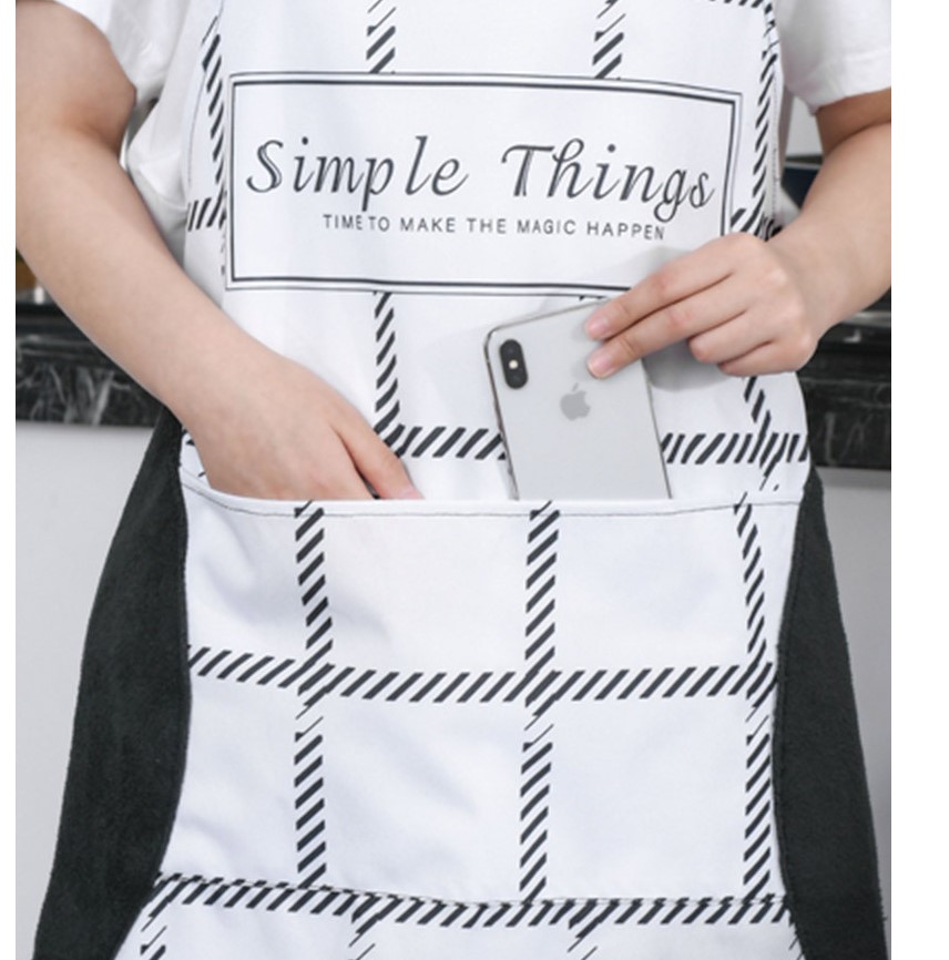 Black and White Print Apron