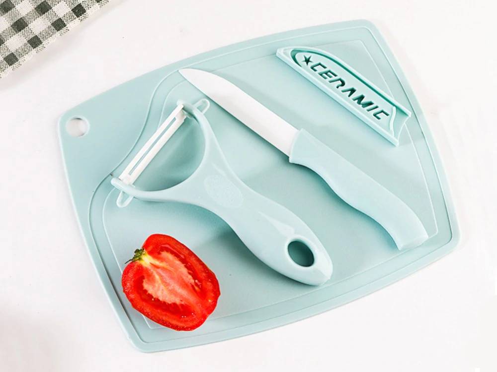 Chopping Board with Fruit Knife 3 pcs Set
