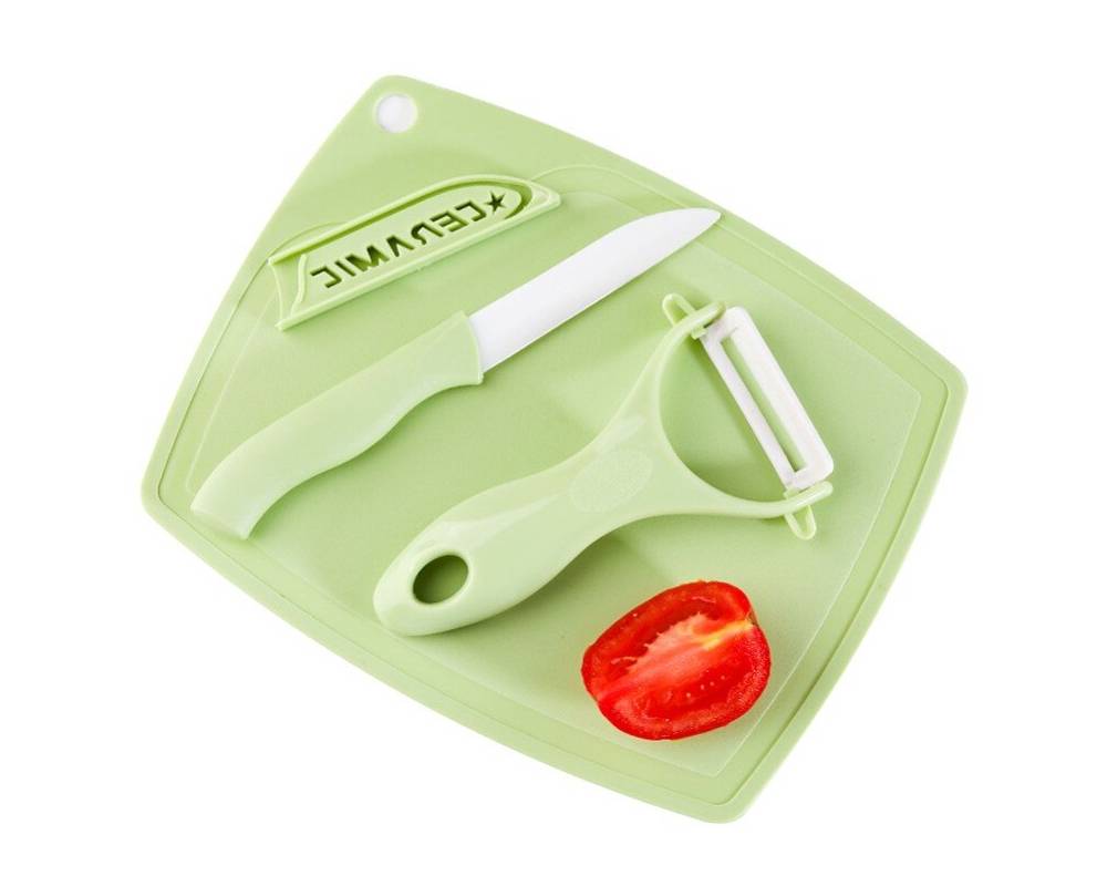 Chopping Board with Fruit Knife 3 pcs Set