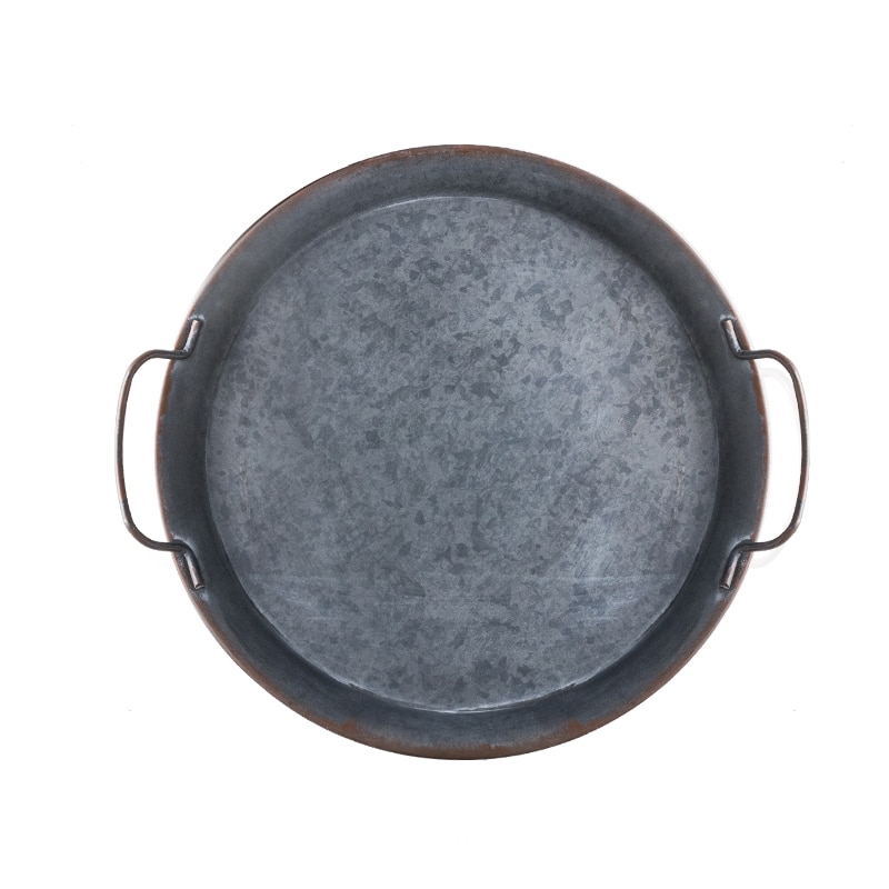 Retro Round Storage Trays with Handles