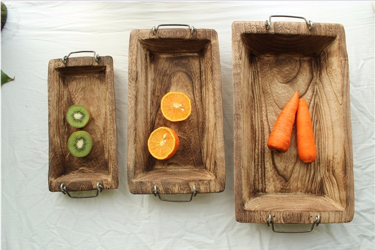 Rectangle Solid Wooden Trays Rectangle Solid Wooden Trays