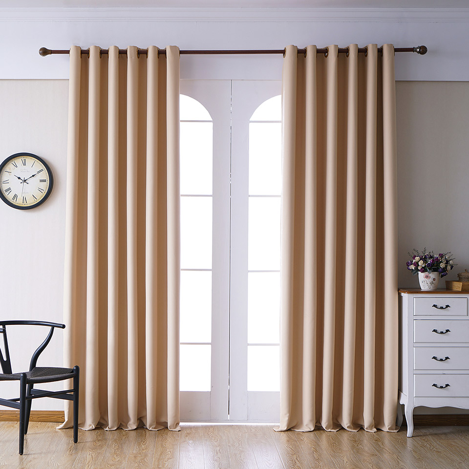 Modern Plain Curtains for Living Room