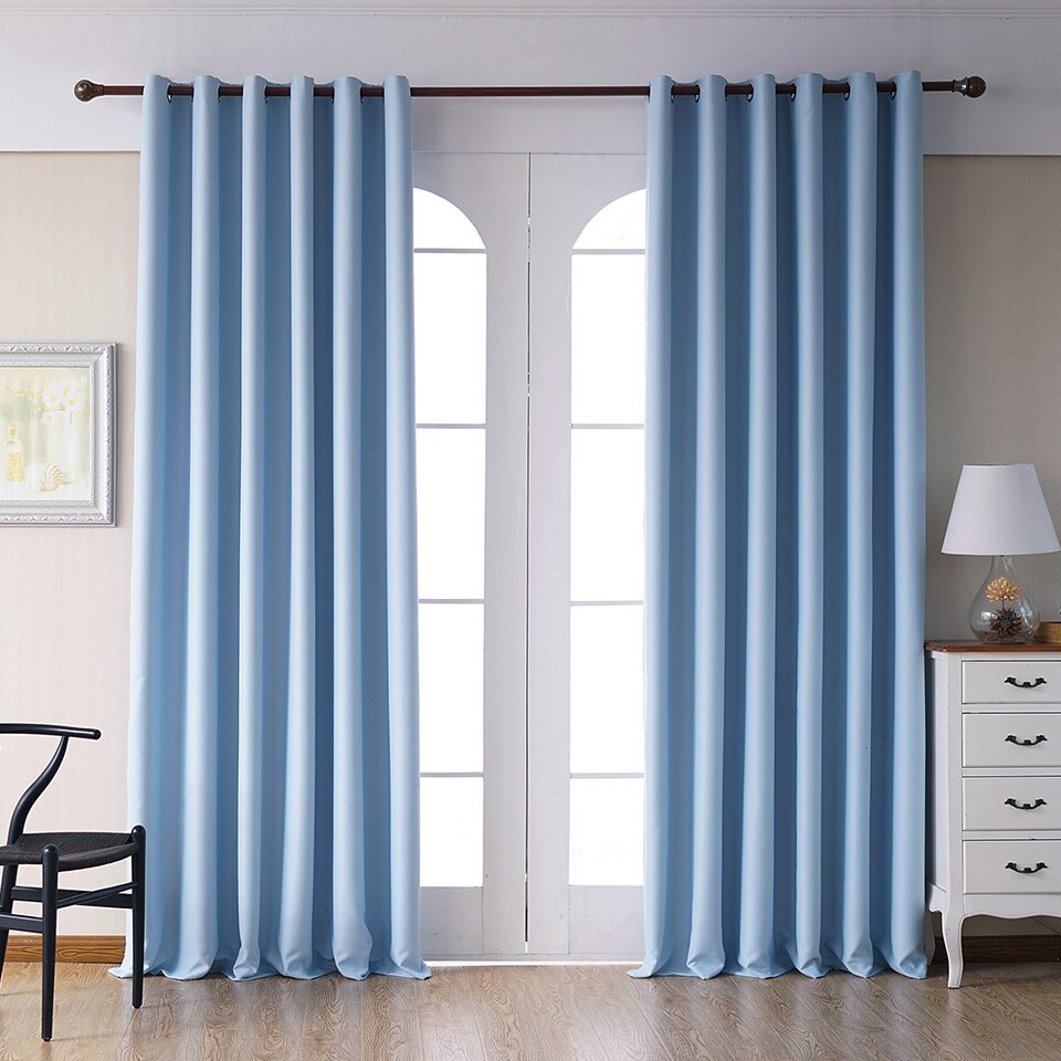 Modern Plain Curtains for Living Room