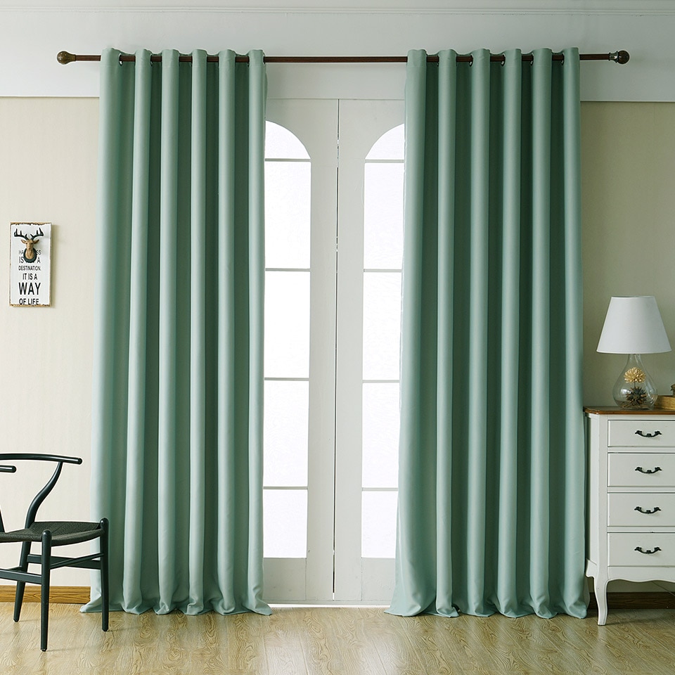 Modern Plain Curtains for Living Room
