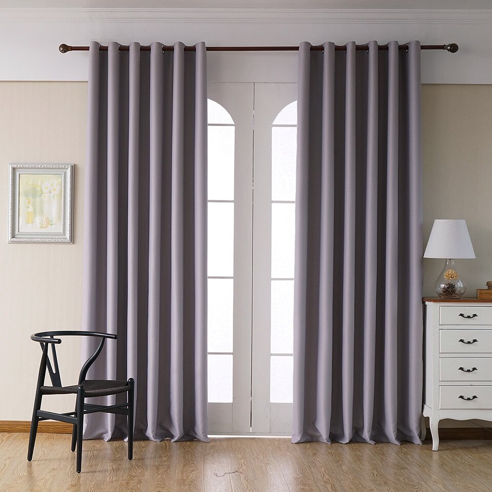Modern Plain Curtains for Living Room
