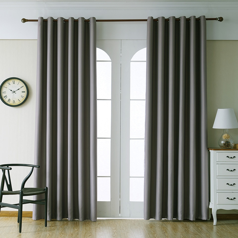 Modern Plain Curtains for Living Room