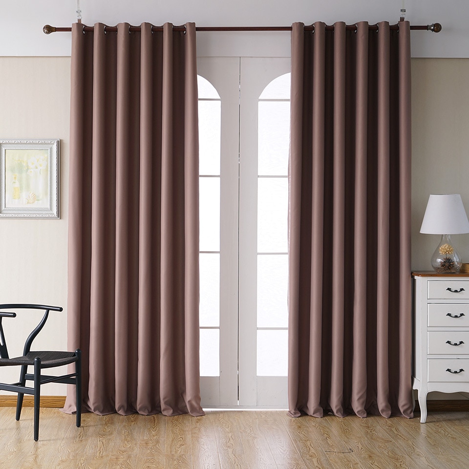 Modern Plain Curtains for Living Room
