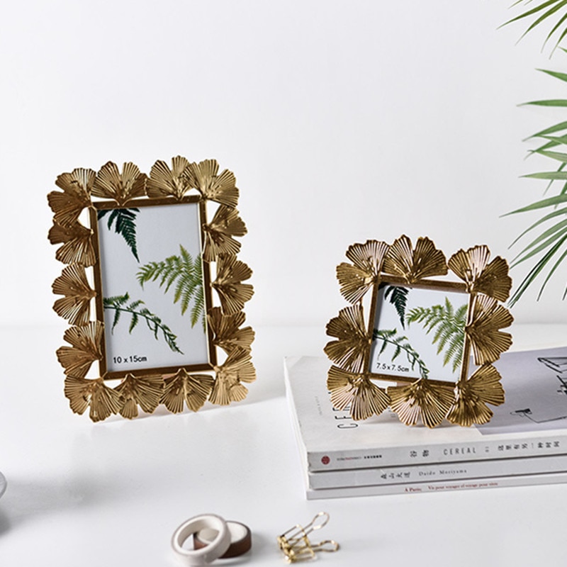 Nordic Gold Metal Photo Frame