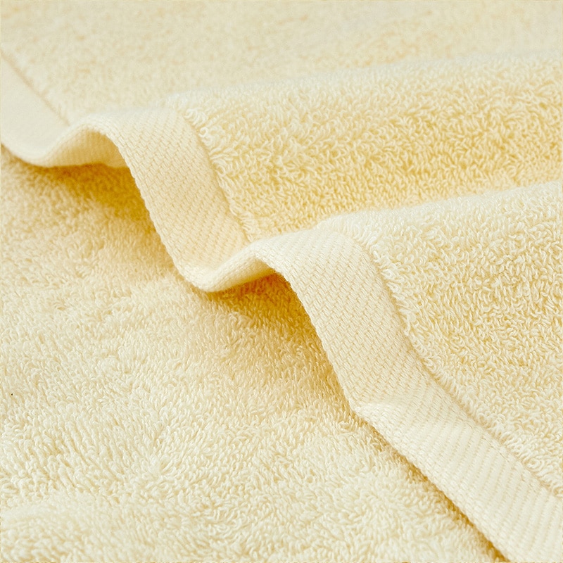 Solid Embroidered Cotton Towel