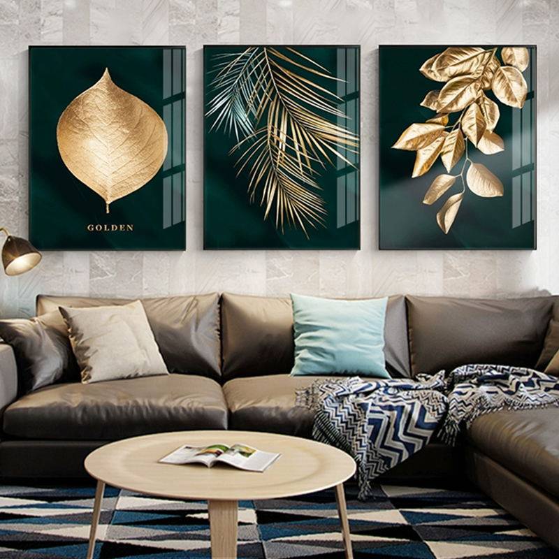 Golden Leaves Wall Canvas Golden Leaves Wall Canvas