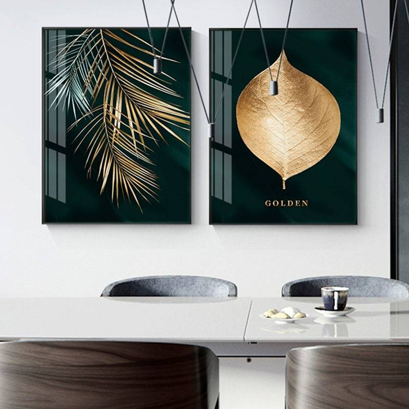 Golden Leaves Wall Canvas Golden Leaves Wall Canvas