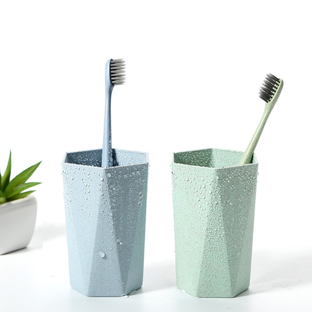 Wheat Straw Toothbrush Cups