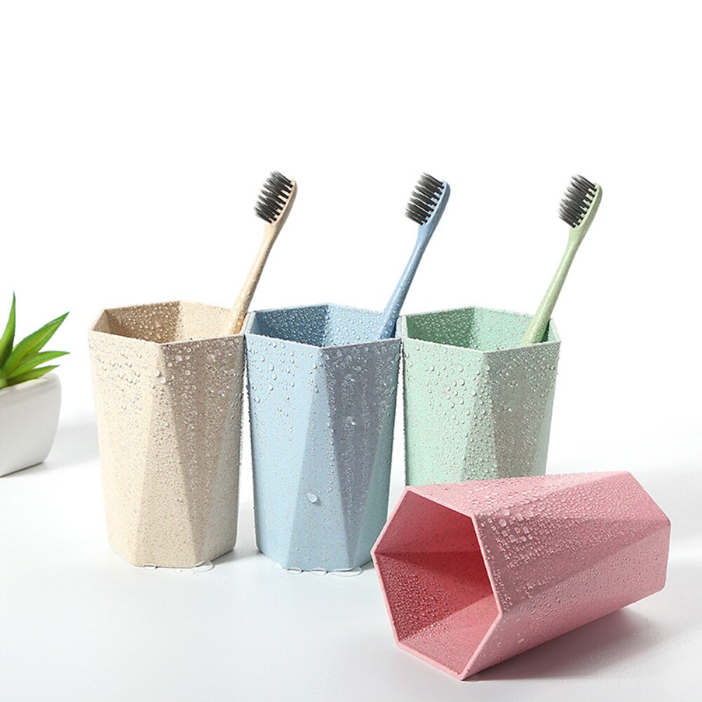 Wheat Straw Toothbrush Cups