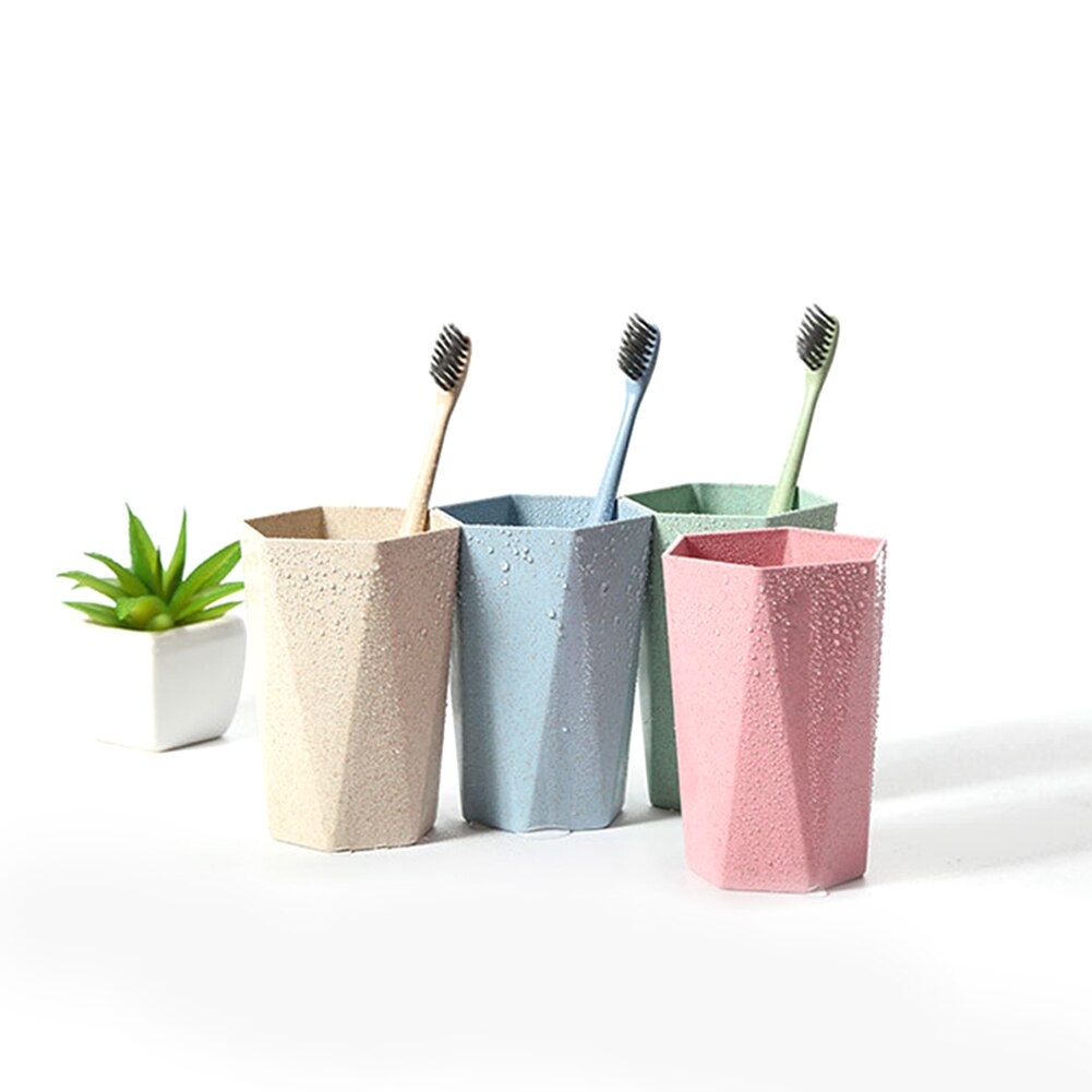 Wheat Straw Toothbrush Cups