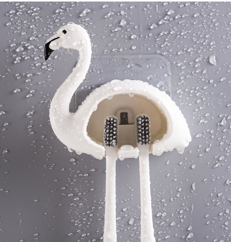Flamingo Shaped Toothbrush Holder
