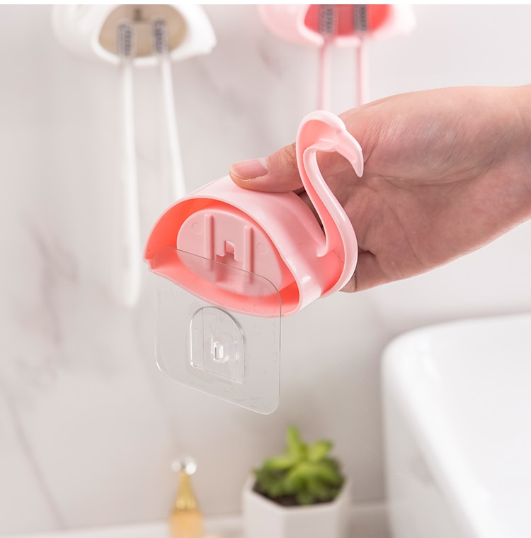 Flamingo Shaped Toothbrush Holder