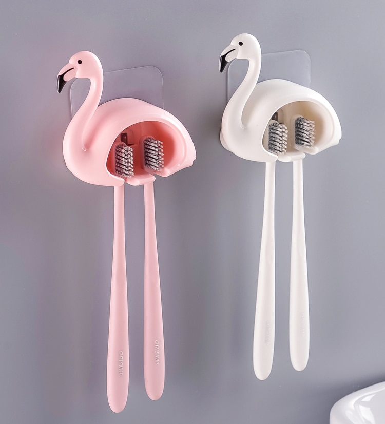 Flamingo Shaped Toothbrush Holder