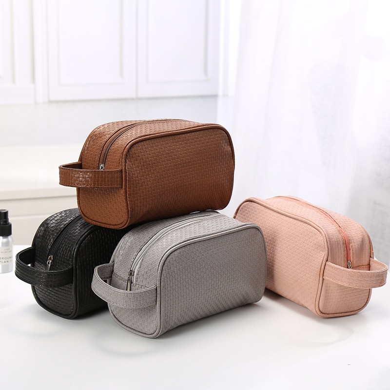 PU Leather Waterproof Toiletry Bag