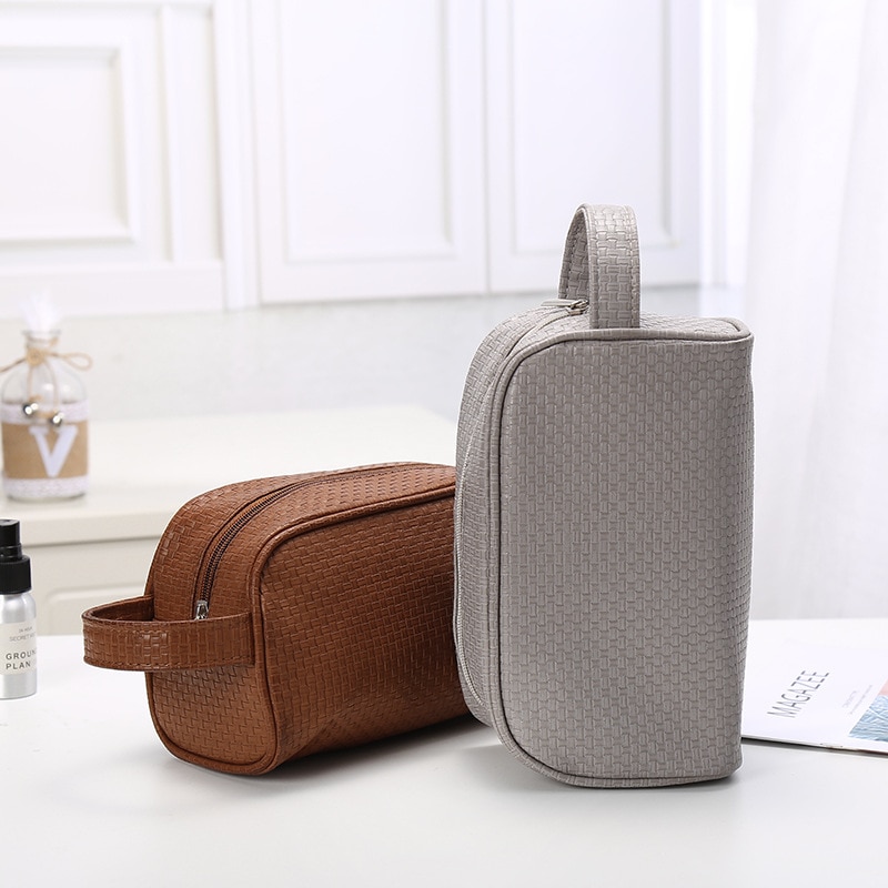 PU Leather Waterproof Toiletry Bag